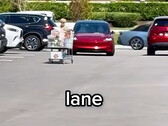 Tesla in ASS mode navigates Costco traffic (Image source: KyleKruegerr/IG)