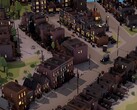 An image showing several buildings in City of Gangsters, now 80% off on Steam.