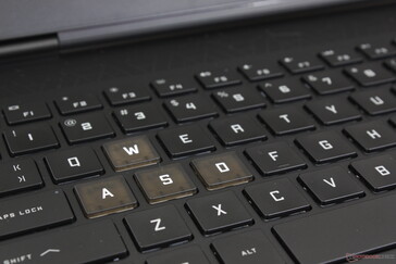New translucent WASD keys remind us of the translucent WASD keys on many Asus ROG laptops