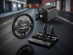 The budget-oriented Asetek Initium sim racing gear is the brand's foray into entry-level racing hardware. (Image source: Asetek, edited)
