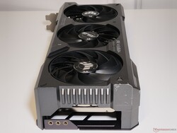 The TUF Gaming GeForce RTX 4070 Ti Super has a low fan noise profile under stress