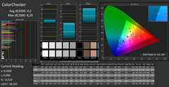 CalMAN - Color accuracy (after calibration)