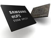 The eUFS 3.1 chips come in 512, 256 and 128 GB flavors. (Image Source: Samsung)