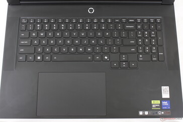 Spacious keyboard with few changes over the Legion Pro 7 16