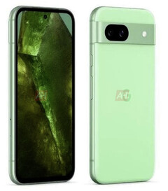 The Pixel 8a in its rumoured 'Mint' finish. (Image source: Android Headlines)