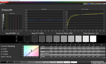 Grayscale (target color space: DCI-P3)