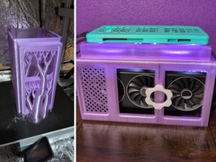 The user 3D printed the enclosure (pictured) themselves over multiple iterations. (Image source: u/C4pt41nUn1c0rn via r/framework)