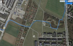 GPS test: BlackBerry KEY2 LE – Cycling through a grove