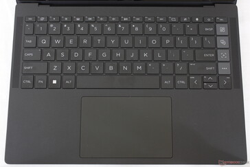 Two-level white backlight illuminates all keys and symbols except for the fingerprint button