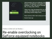 Nvidia: GPU overclocking for Maxwell-based laptops will be re-enabled next month