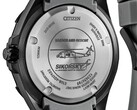 A close-up of the Promaster Seahawk's case back showcasing the MH-60R helicopter engraving.