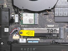 One of the two M.2 2280 SSDs & Wi-Fi adapter