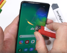 The Samsung Galaxy S10 was even put through a flame test. (Source: YouTube/JerryRigEverything)