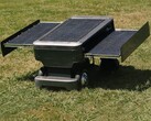 The SunScout Pro robot lawn mower has built-in solar panels. (Image source: SunScout)