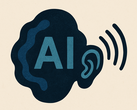 Abstract illustration symbolising AI-powered hearing technology (Image source: OpenAI/DALL·E)