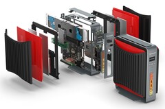 The Airtop 2 Inferno is considerably thicker than the original version, as it integrates larger cooling fins on the sides. (Source: Compulab)