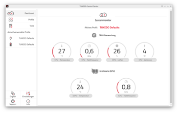 Tuxedo Control Center - System monitor