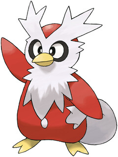 A stock picture of Delibird (image source: PokemonDB)