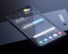 A concept render of a transparent Samsung Galaxy flagship smartphone. (Image source: LetsGoDigital/Snoreyn)