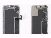 iPhone 17 Pro (left) display panel vs iPhone 18 Pro (right).