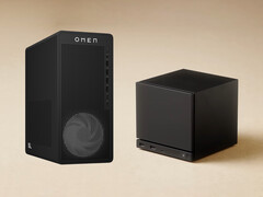 The Omen 16L next to Steam Machine - not to scale. (Image source: HP &amp; Valve - edited)