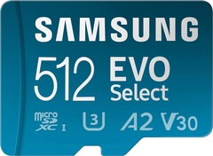 The Samsung EVO Select 512 GB micro SD card has dropped in price on Amazon (image via Samsung)