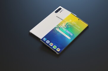 Samsung Galaxy Note 10 5G render. (Source: LetsGoDigital)