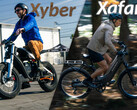 The Segway Xyber has a stylish X LED headlight, and the Xafari is a robust dual-suspension commuter. (Image source: Segway)