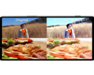 Photos taken with and without Sony's new AI Camera Assistant's image processing.