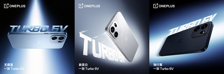 Three color options of the Turbo 6V (Image source: OnePlus)