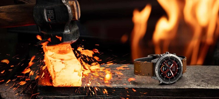 The Damascus steel gives the watch a visually pleasing touch. (Image source: Garmin)
