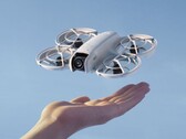 A promotional shot of the DJI Neo