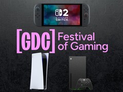 GDC banner with Switch 2, PS5, and Xbox consoles is shown (Image source: GDC, Nintendo, Sony PlayStation, Xbox Gaming with edits)