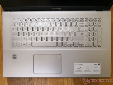Backlit Keyboard and layout hasn't changed from last year's VivoBook 17