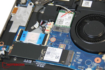 M.2 SSD slot and fan