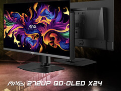 The MAG 272UP X24 shares its Gen 4 QD-OLED panel with the MPG 272URX. (Image source: MSI)