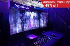 The Samsung Odyssey G8 QD-OLED 34-inch is on sale for Amazon&#039;s October Prime Day. (Image source: Samsung - edited)