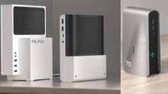 PELADN showcases three mini PC designs for its YO series (Image source: PELADN)