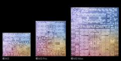 The new M3 Mac series chips from Apple appear to have their origins in both its A16 Bionic and A17 Pro mobile SoCs. (Source: Apple)
