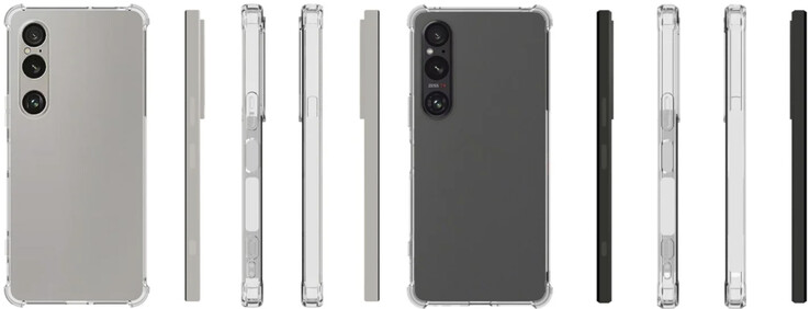 The Xperia 1 VII appears to have a thicker camera housing than its predecessor, from left to right. (Image source: via Sumaho Digest)