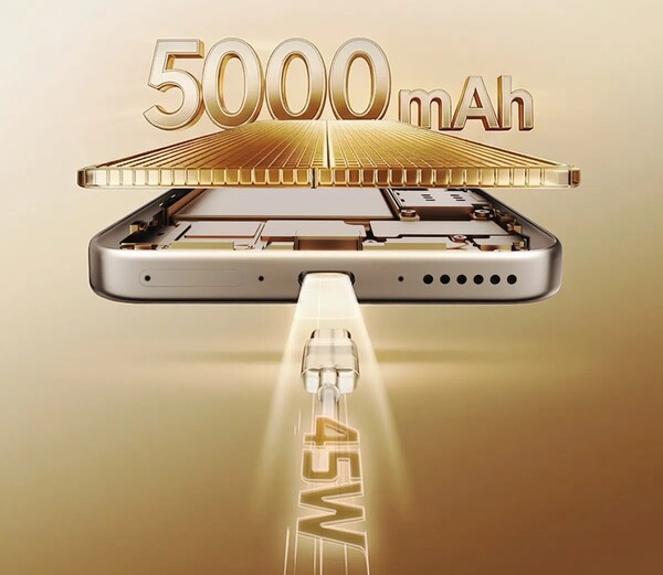 The TCl P80 has a smaller 5,000mAh battery capacity with support for 45W charging.