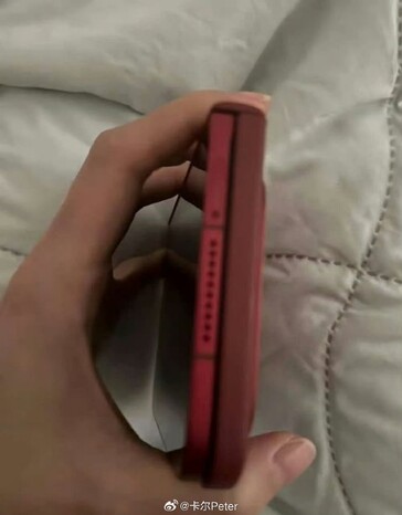 The Xiaomi 18 Fold from a side view.
