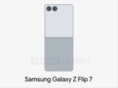 Leaked image of Galaxy Z Flip 7 shows larger cover display. (Image source: Android Authority)