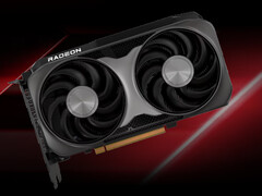 An artist's render of the Radeon RX 9060. (Image source: AMD - edited)
