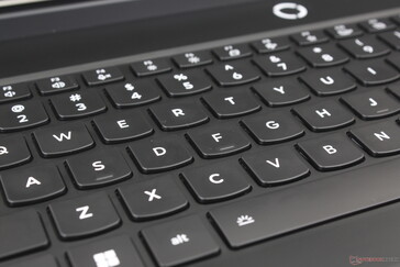 Keys have 0.3 mm concavity and 1.6 mm travel