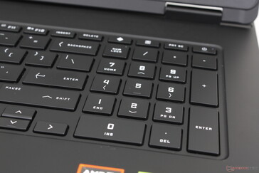 Relatively spacious numpad but with cramped arrow keys