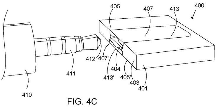 New 3.5 mm audio receptacle (Source: http://patft.uspto.gov)