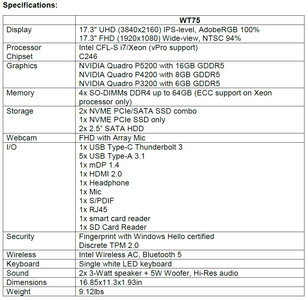 MSI WT75 2018 (Source: MSI)