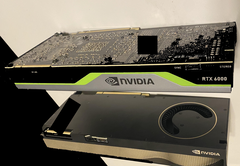 A first look at NVIDIA's Ampere-based Quadro RTX card. (Image source: Moore's Law Is Dead)