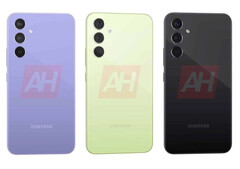 The Galaxy A54 5G should launch in Europe with four colourways and two memory configurations. (Image source: Android Headlines)